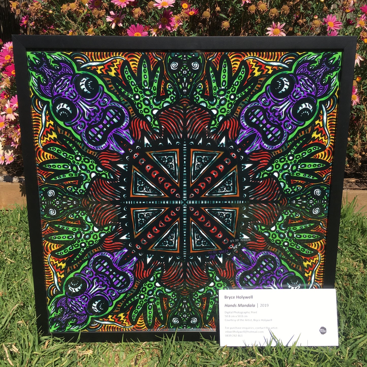 Hands Mandala - by Bryce Holywell (Framed Photographic Print)