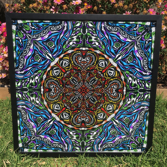 Flow State Mandala - by Bryce Holywell (Framed Photographic Print)