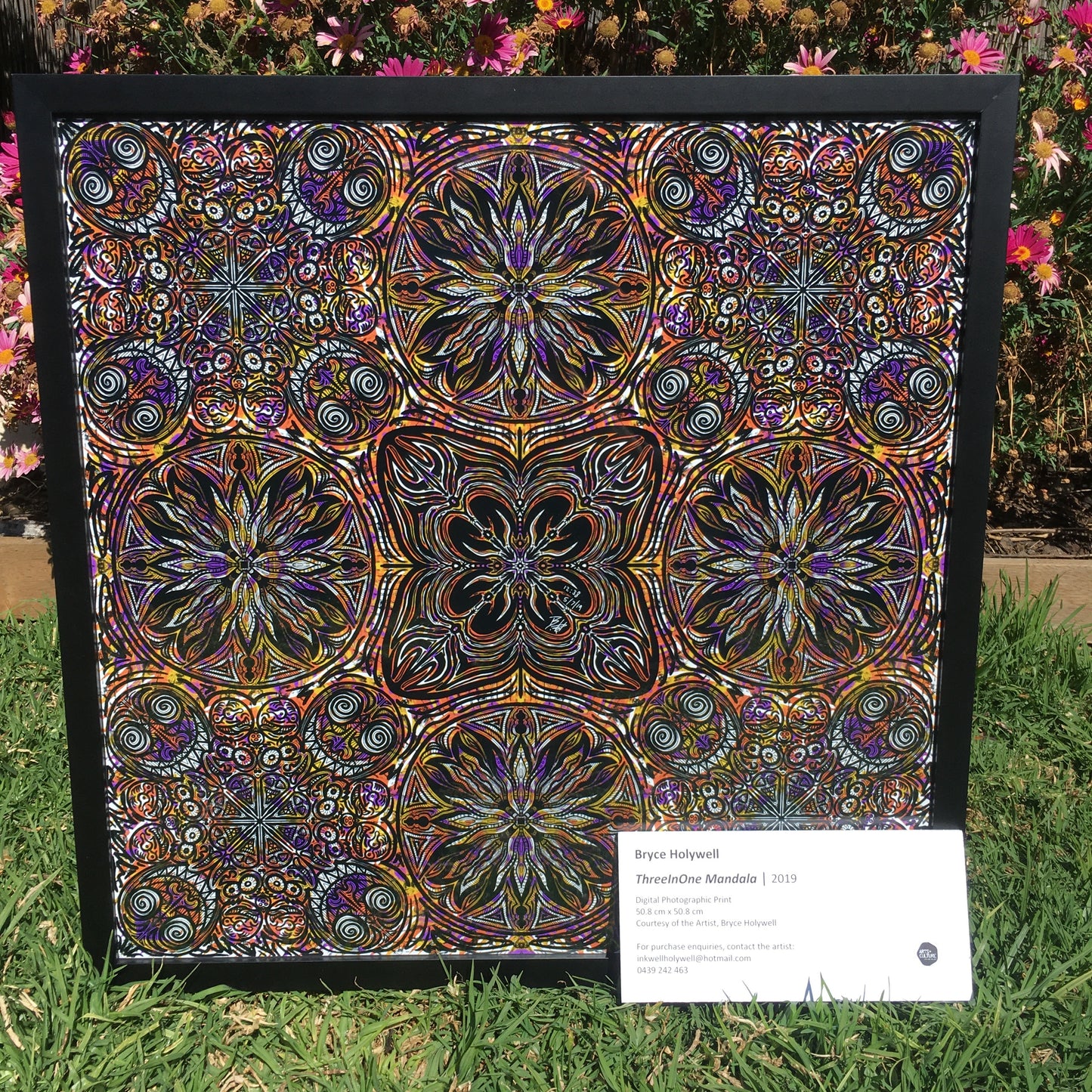 ThreeInOne Mandala - by Bryce Holywell (Framed Photographic Print)