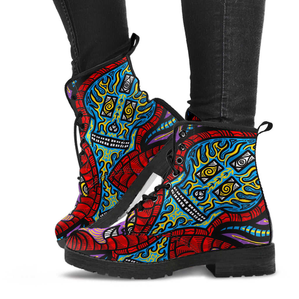 Faces of Divine Imagination Vegan Boots