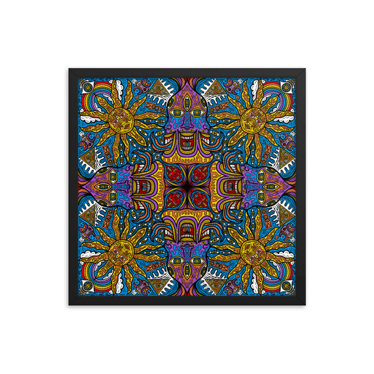 Divine Shine Mandala - by Bryce Holywell (Framed Poster)